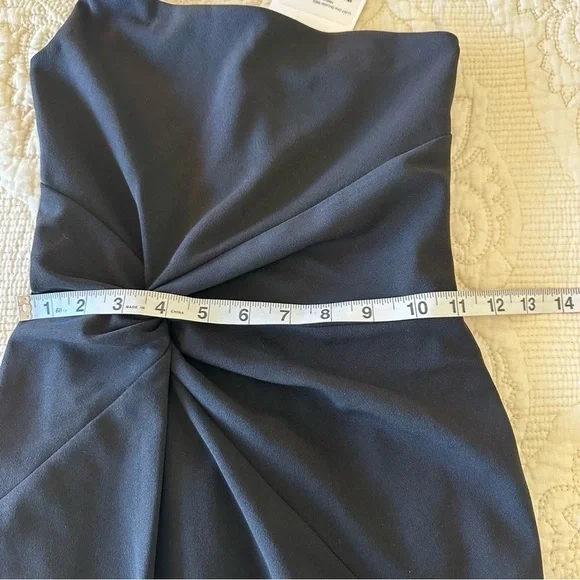 NWT NOOKIE designer LUST one shoulder black cocktail dress size S - Picture 7 of 7